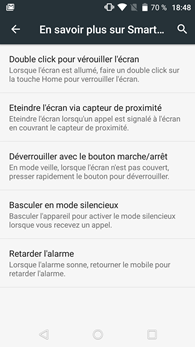 Wiko Fever 4G : Smart Gestures