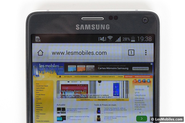 Galaxy Note 4 ecran