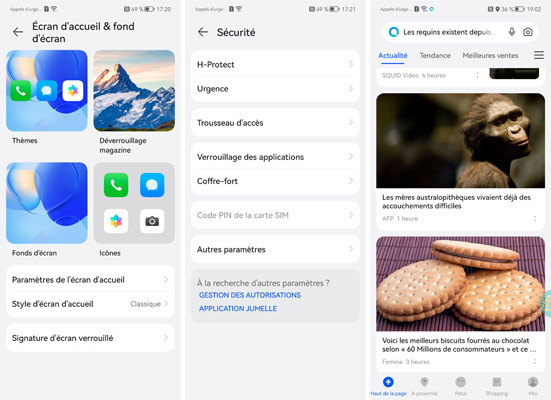 Accueil et sécurité Huawei Nova 9 SE