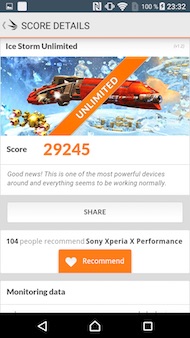 Sony Xperia X Performance performances