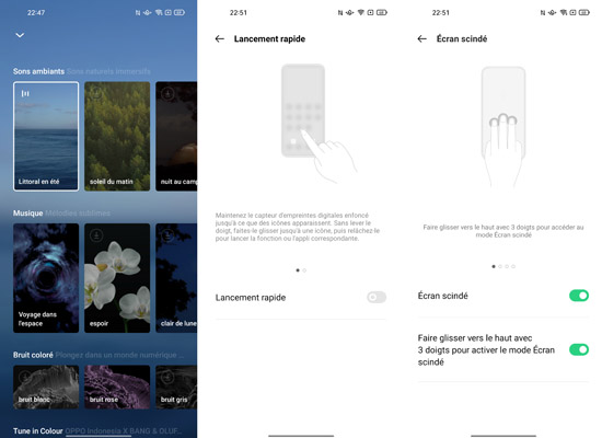 Option paramètres Oppo Reno6 Pro