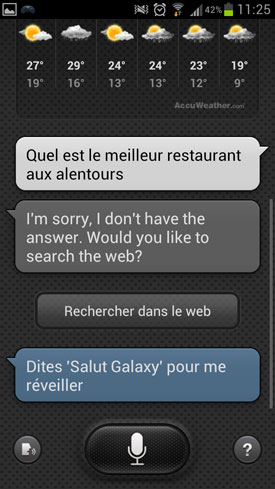 Samsung Galaxy S3 : S Voice 