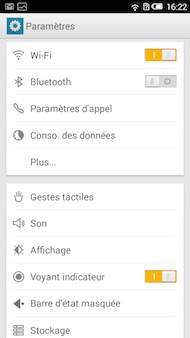 Alcatel OneTouch Idol 2 Mini S interface