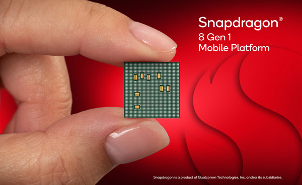 qualcomm Snapadragon 8 gen1 puce