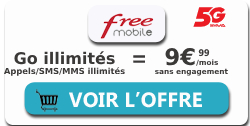 Forfait Free 5G