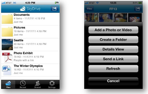 Microsoft lance son application SkyDrive sur Windows Phone et iPhone