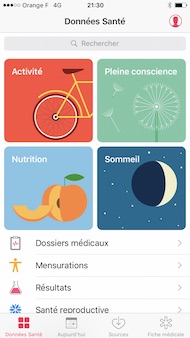 Apple iPhone 7 interface