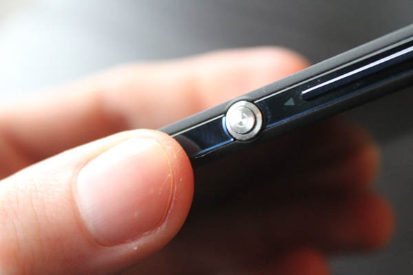 Sony Xperia Z bouton
