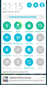 Asus ZenFone Selfie : réglages rapides