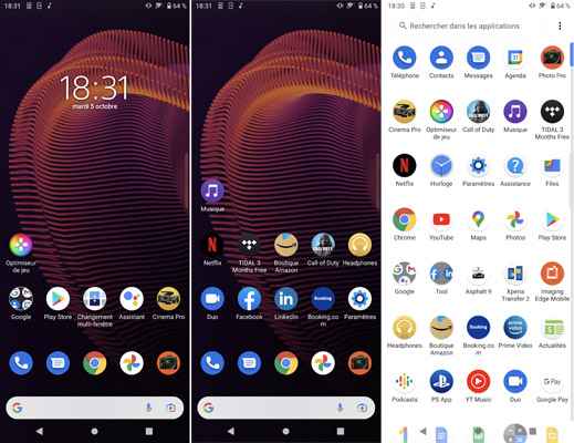 Interface SOny Xperia 5 III