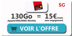promo forfait 130Go NRJ Mobile