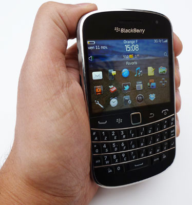 test blackberry bold 9900 tactile clavier blackberry os7 rim