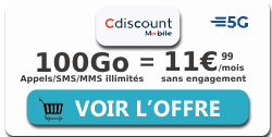 Forfait 100Go Cdiscount