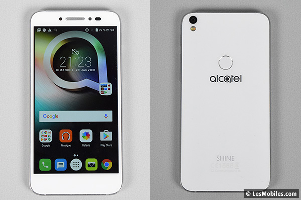Alcatel Shine Lite prise en main