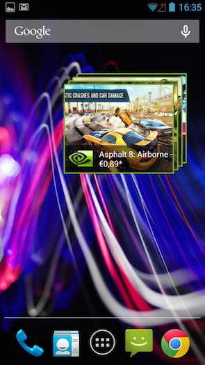 Wiko Wax widget Tegra Zone
