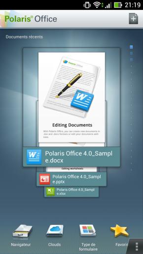 ASUS Nouveau Padfone : Polaris Office