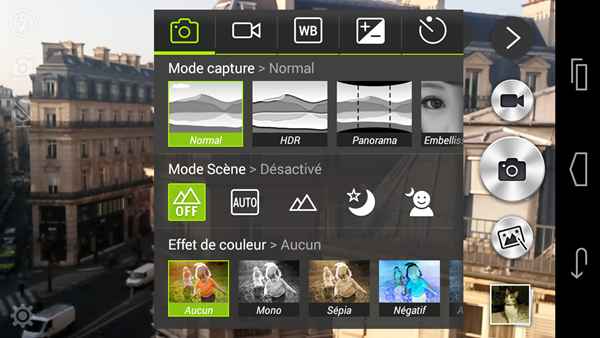 Acer Liquid Jade S : Appareil photo