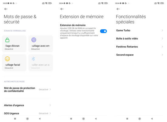 Sécurité POCO M4 Pro