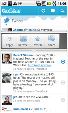 Twitter lance son application pour Android