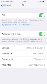 Apple iPhone 6S interface