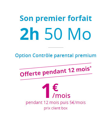 Bouygues Telecom : Premier Forfait 2h 50 Mo à 1?