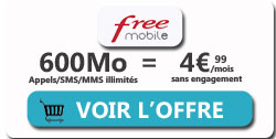 promo Free Mobile 600 Mo