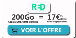 Forfaits RED 200Go