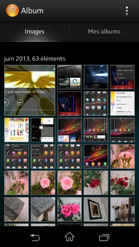 Sony Xperia L : menu album