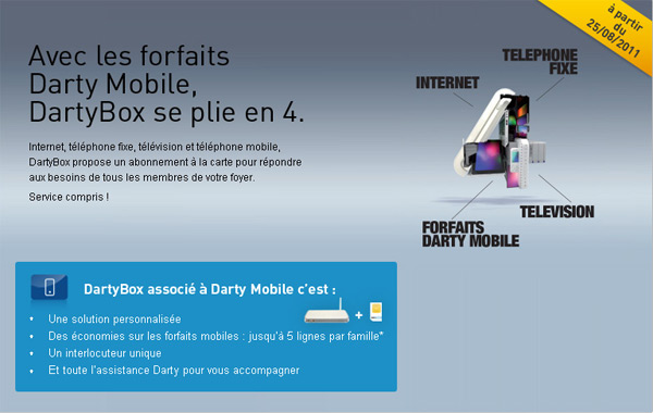 Darty lance son offre quadruple play
