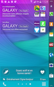 Galaxy Note Edge interface