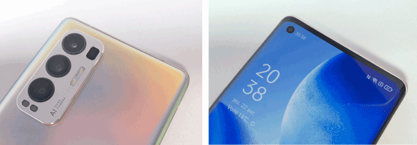 Zoom sur l'appareil photo de l'Oppo Find X3 Neo