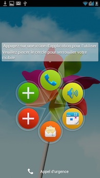 ZTE Grand S Flex écran de verrouillage