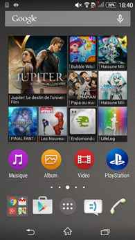 Sony Xperia E4g : bureau