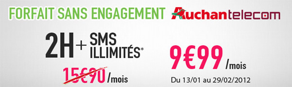 Auchan Telecom baisse une partie de ses tarifs