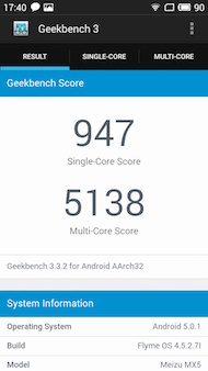 Meizu MX5 interface