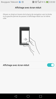 Honor 8 : mode à une main
