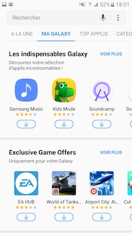 Samsung Galaxy A3 (2017) interface