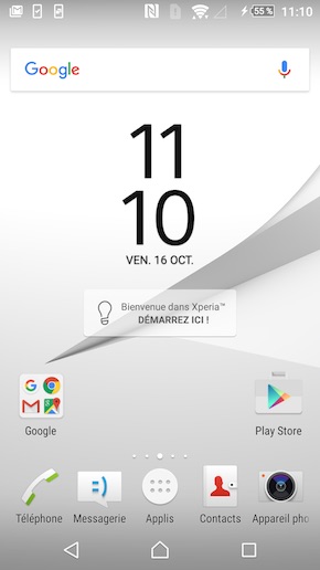 Sony Xperia Z5 interface