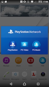 Sony Xperia Z5 interface
