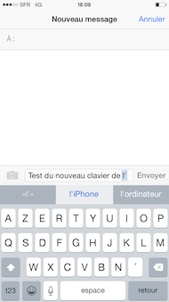 Apple iPhone 6 interface