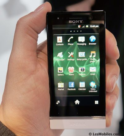 sony xperia P sony xperia U