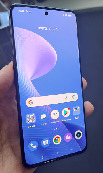 Realme GT Neo 3 blanc face