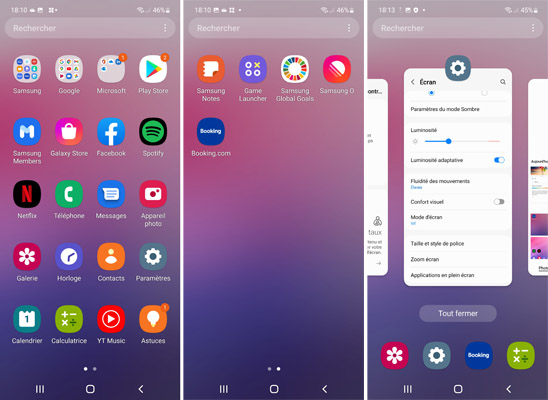 Interface du Samsung Galaxy A53 5G