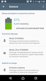 Sony Xperia XZ Premium interface