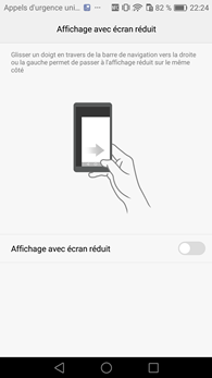 Huawei P9 Lite : interface une main