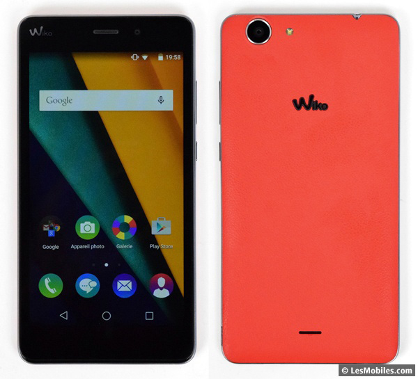 Wiko Pulp Fab 4G : avant / arrière