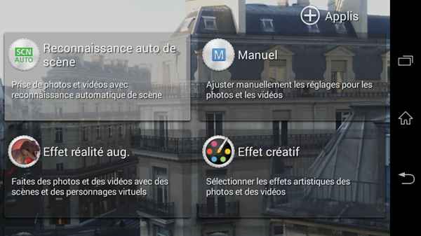 Sony Xperia E3 : appareil photo
