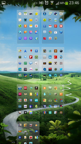 Samsung Galaxy S4 : menu applications