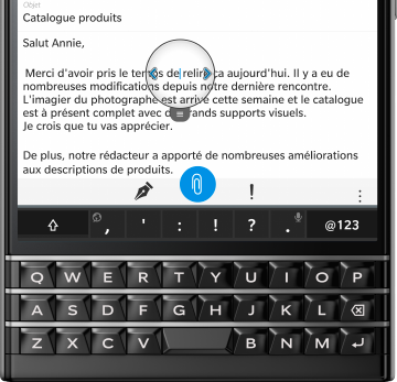 BlackBerry Passport : clavier