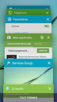Galaxy S6 Edge interface